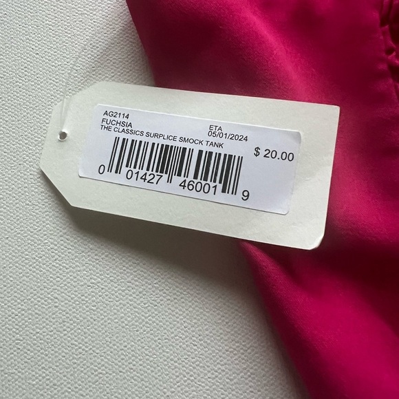 Sadie & Sage Hot Pink Ruched Strap Smocked Crop Top Sleeveless Bustier Size S - Picture 3 of 5